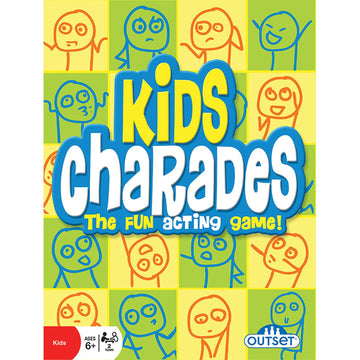 Outset Media: Kids Charades (New Box Size) - 300 Charades, Act-It-Out Family Game, Builds Imagination & Creativity, Fun Party Game, Ages 6+, 2 Teams