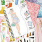 8.5"×6.5" Dressup Sticker Book - 20 Pages Portable Sticker Activity Book with Fashion Design Stickers for Teens & Adults, Creative Dressup Fun