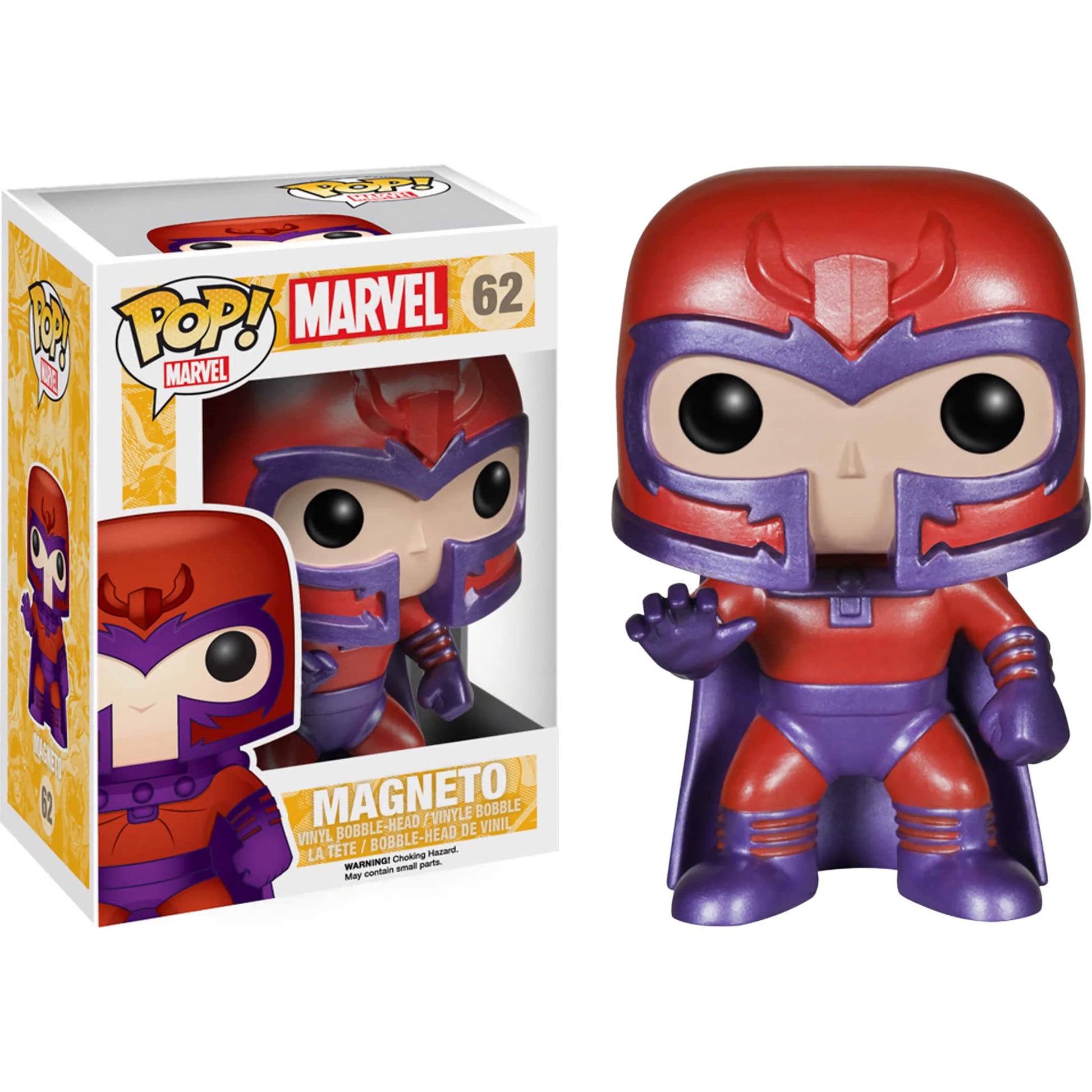 Funko M a g n e t o : P o p ! Vinyl Figurine Bundle with 1 Compatible 'ToysDiva' Graphic Protector (062-04469 - B)