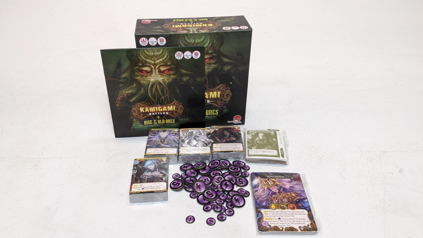 Kamigami Battles: Rise of The Old Ones Board Game| Pick Your Favorite God/Goddess and Fight for Your Favorite Pantheon | Deck-Building Card Game | 2-6