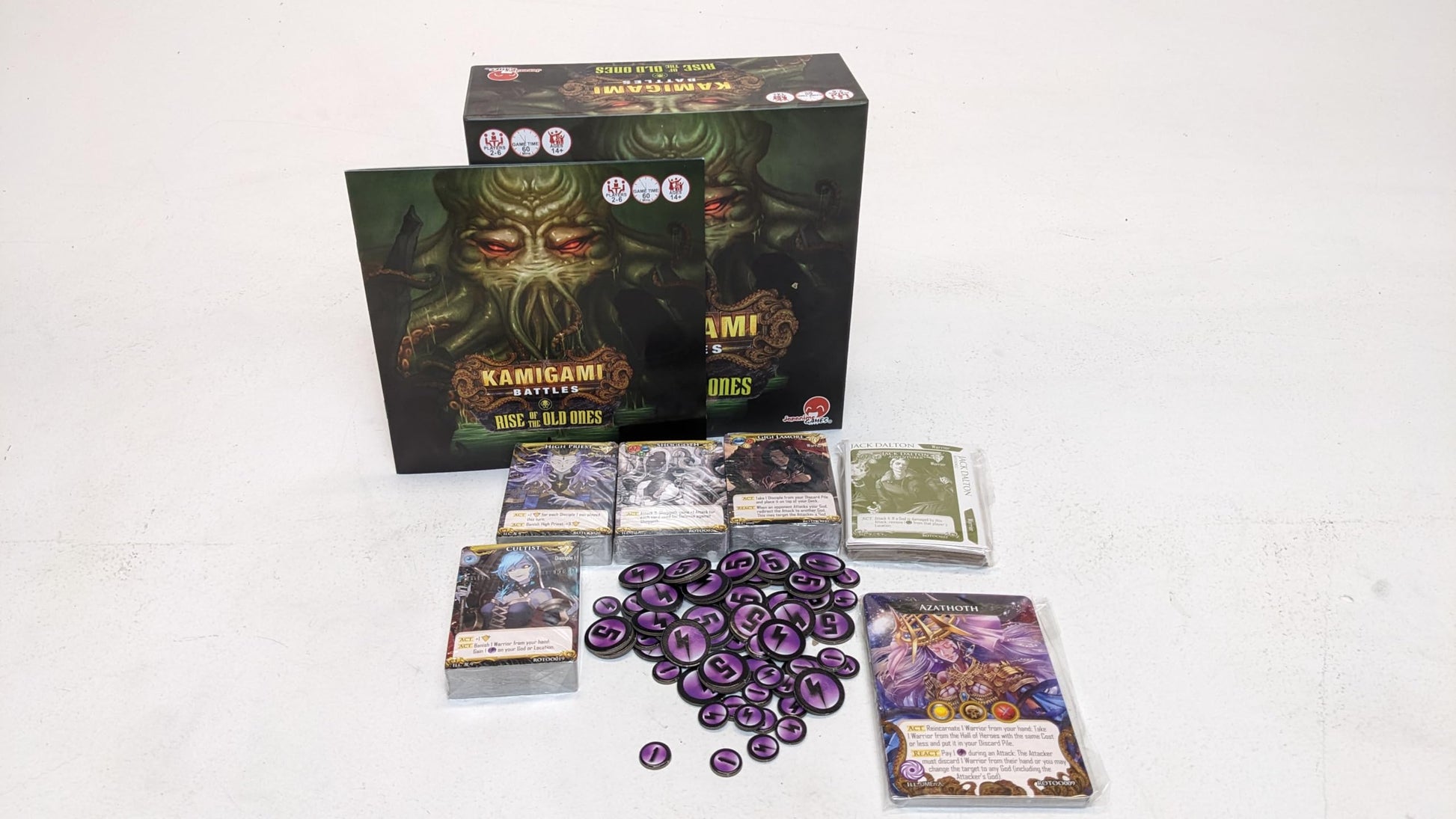 Kamigami Battles: Rise of The Old Ones Board Game| Pick Your Favorite God/Goddess and Fight for Your Favorite Pantheon | Deck-Building Card Game | 2-6