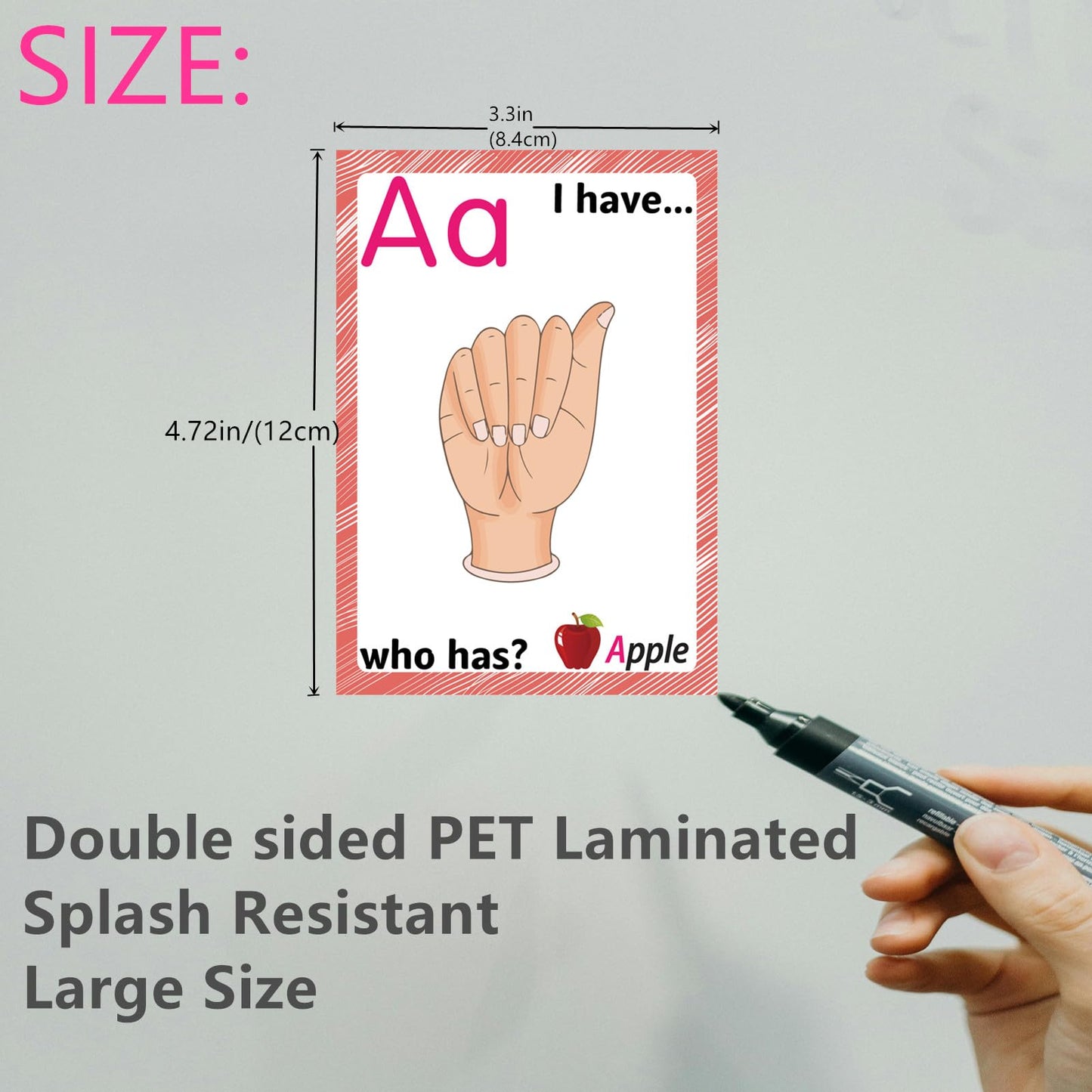 ASL Flash Cards for Kids&Teachers, 36 American Sign Language Learning Kit with Gestures,Alphabet,Numbers,Sight Words,Montessori ASL Bundle
