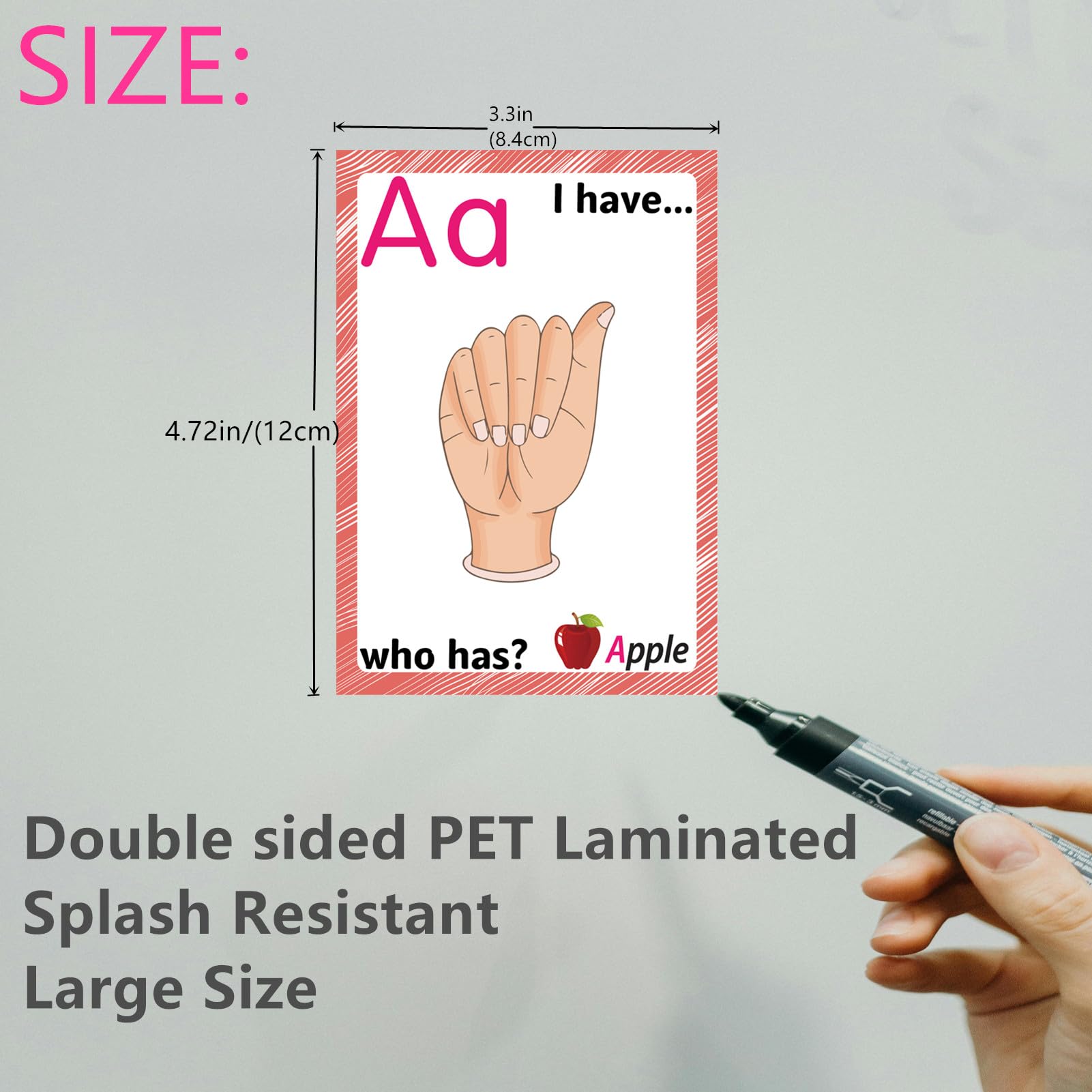ASL Flash Cards for Kids&Teachers, 36 American Sign Language Learning Kit with Gestures,Alphabet,Numbers,Sight Words,Montessori ASL Bundle
