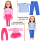 MSYO 10Pcs Doll Clothes and Accessories for 16-18 Inch Girl Dolls,Handmade Fashion Outfits with Dresses,Tops,Pants,Swimsuit,Hat,Headband,Casual &
