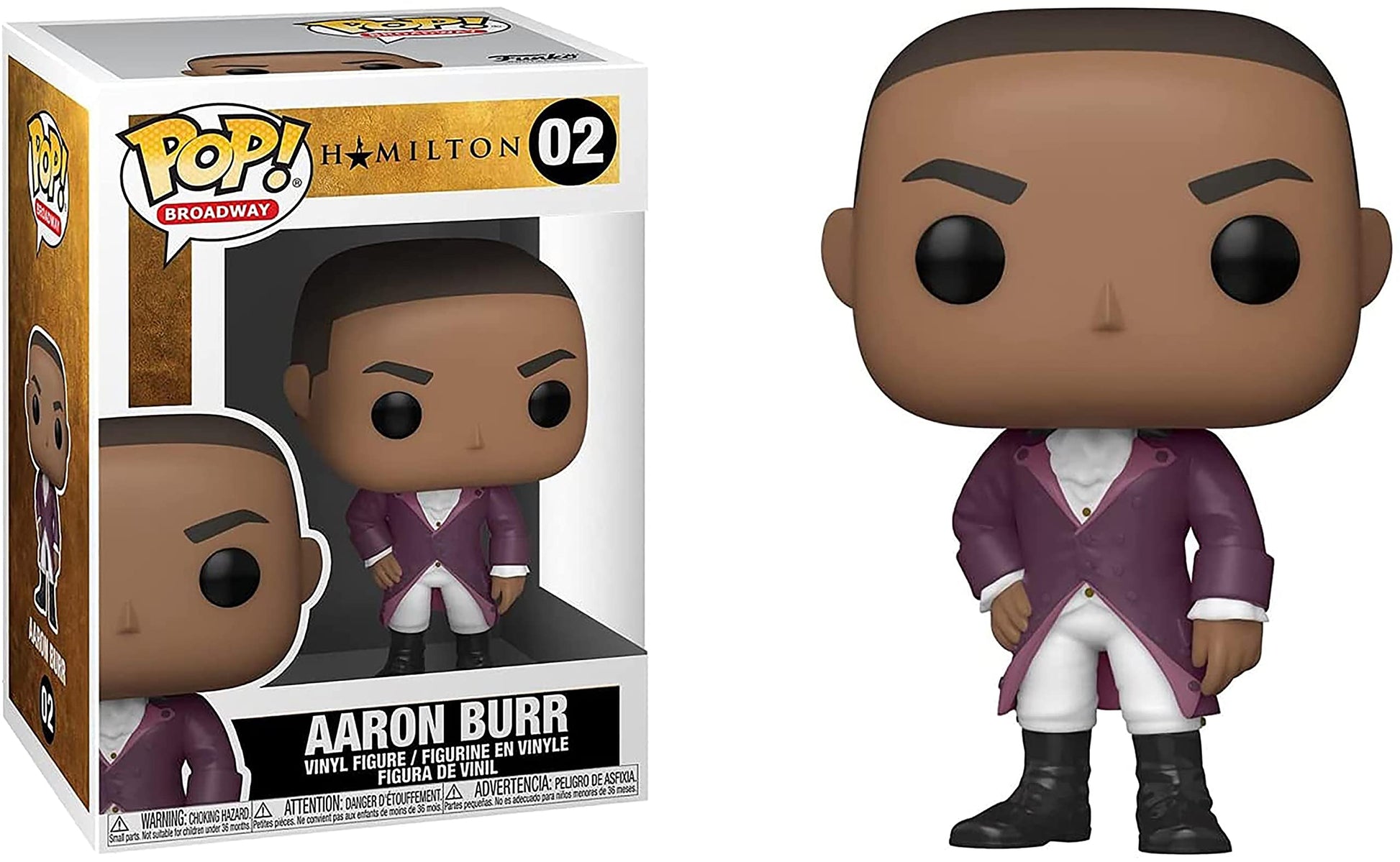 Funko POP Movies: Hamilton - Aaron Burr Multicolor, 3.75 inches