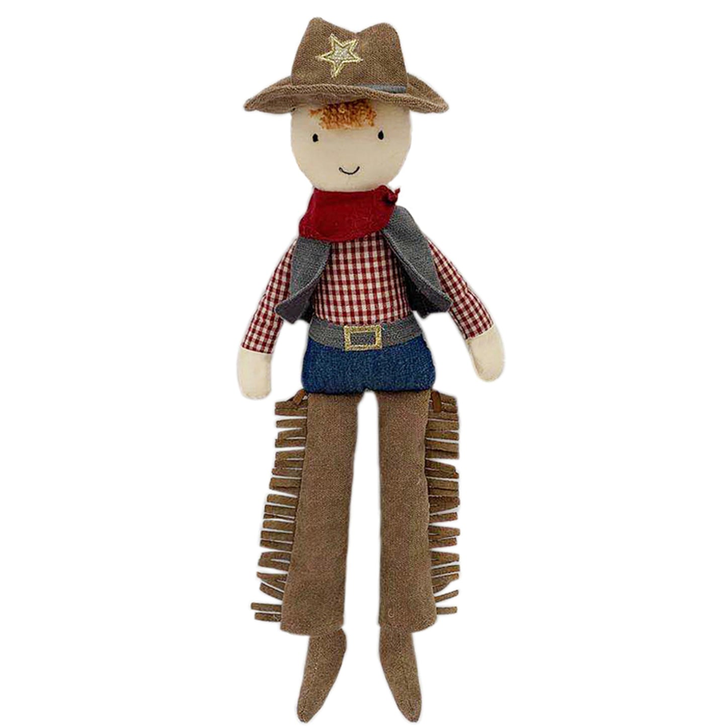MON AMI Cooper The Cowboy Doll, 15-Inch Western Plush Stuffed Doll Gift
