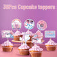 36PCS Eras Party Cupcake Toppers, Eras Cake Topper, Music Singer Super Star Cake Decorations Music Birthday Party Decorations, Guitar Themed Party