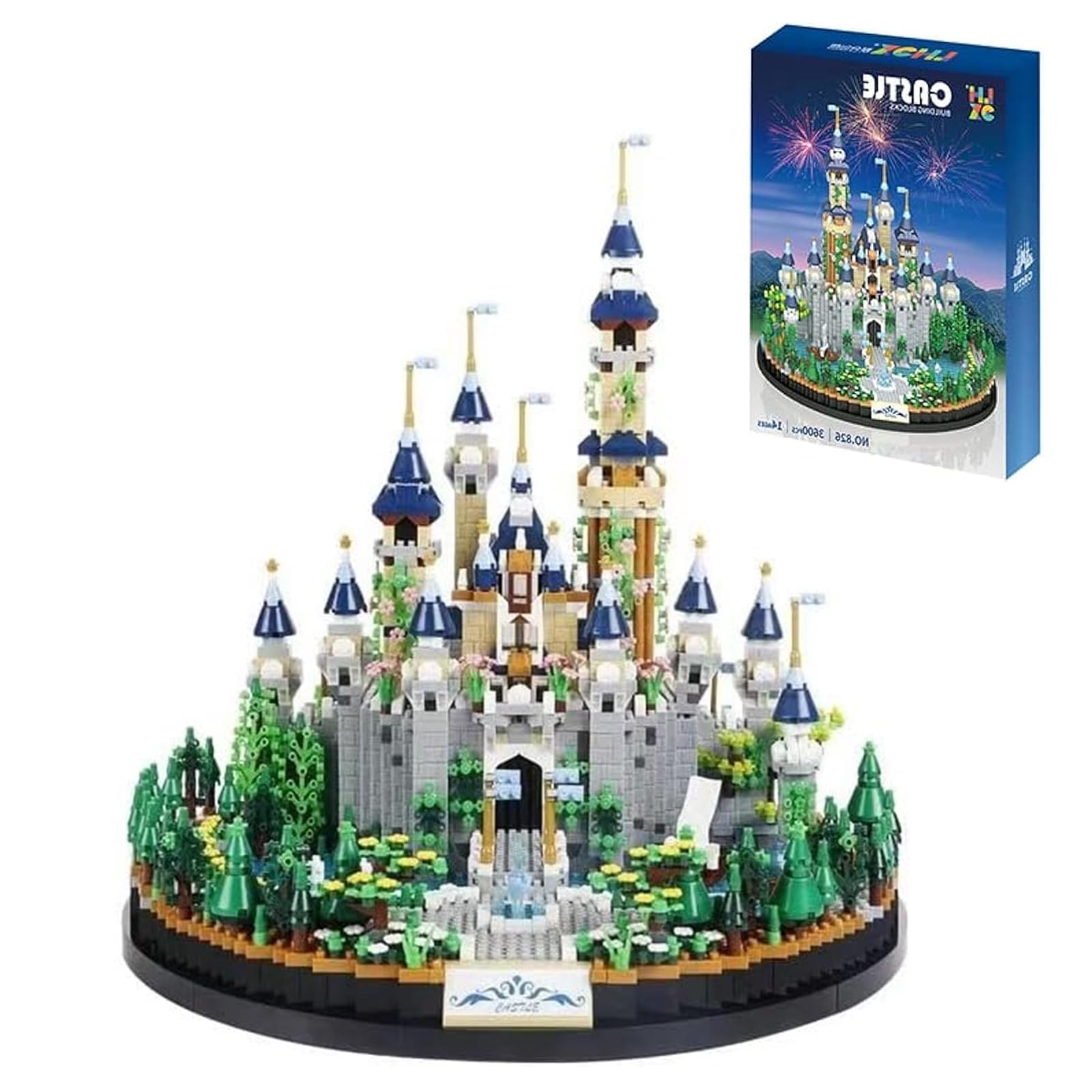 DOLBLOCK Princess Castle Micro Building Set for Adults, Architecture Mini Building Collection Model Kit (Not Compatible with Lego), Unique Gift