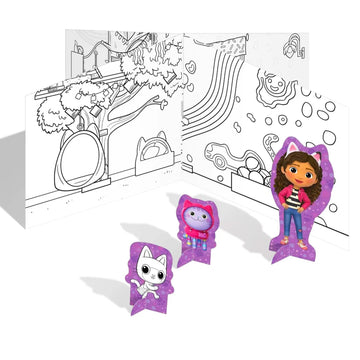 DreamWorks Gabby's Coloring and Activity Book for Kids - Bundle with Gabby's Coloring Pages and Cut Out Figures Plus More | Gabby's Activity Set