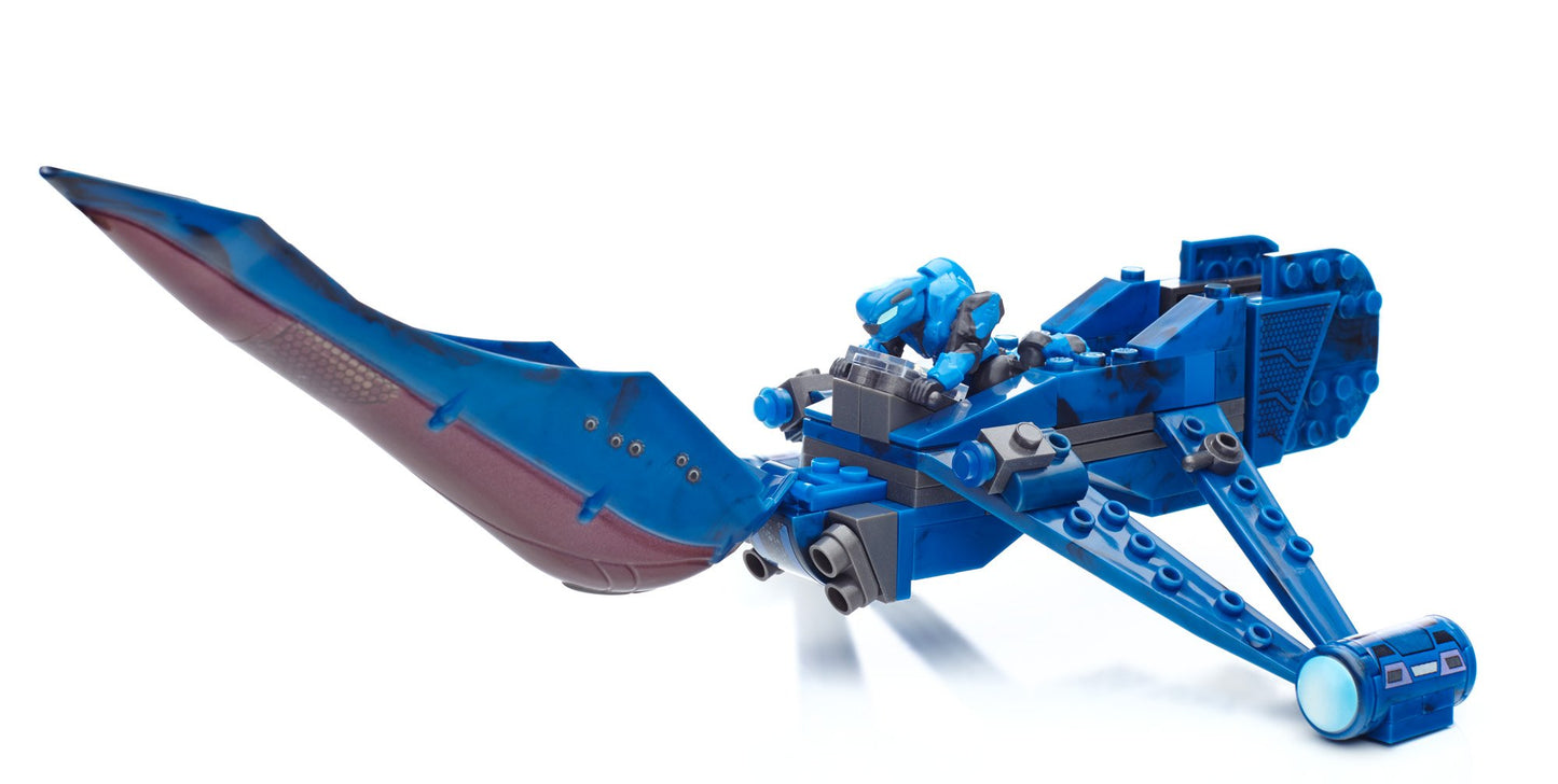 Mega Bloks Halo Blue Series Banshee