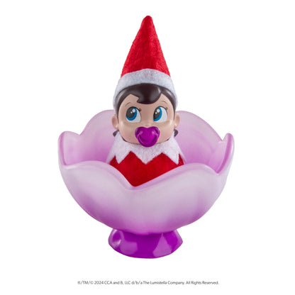 The Elf on the Shelf Frost Pips Mini Blooms Elf Baby Girl with Blue Eyes - Includes Frost Flower Cradle - for Ages 3 Years and Above