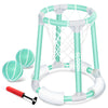 Sloosh Pool Basketball Hoop Toys, Floating Basketball Pool Game, Swimming Floats Toys with Balls Pump, Summer Outdoor Water Play Toy for Kids