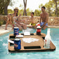 Floating Games Pool Table or Card Table Tray for Pool or Beach Party Float Lounge Durable Foam Drink Holders with Waterproof Playing Cards for Summer