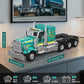 Mould King 13201 Semi Truck Building Set, APP & RC Control Mobile Tow Truck Model Kit, Assembly STEM Trailer Vehicle Building Block Set, Collectible