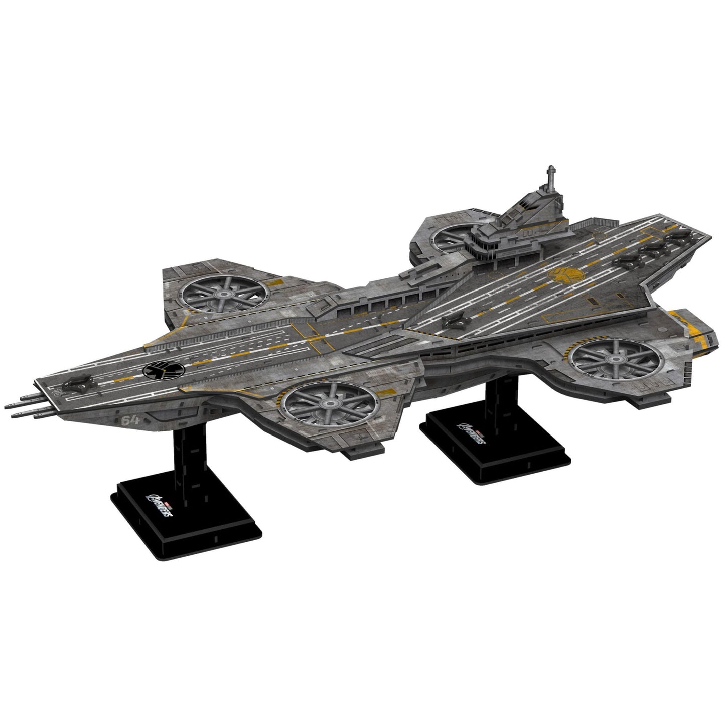 4D Build, Marvel Studios Avengers Helicarrier, 3D Puzzle Paper Model Kit, 220 Piece Paper Model Kit for Teens and Adults, Ages 8+