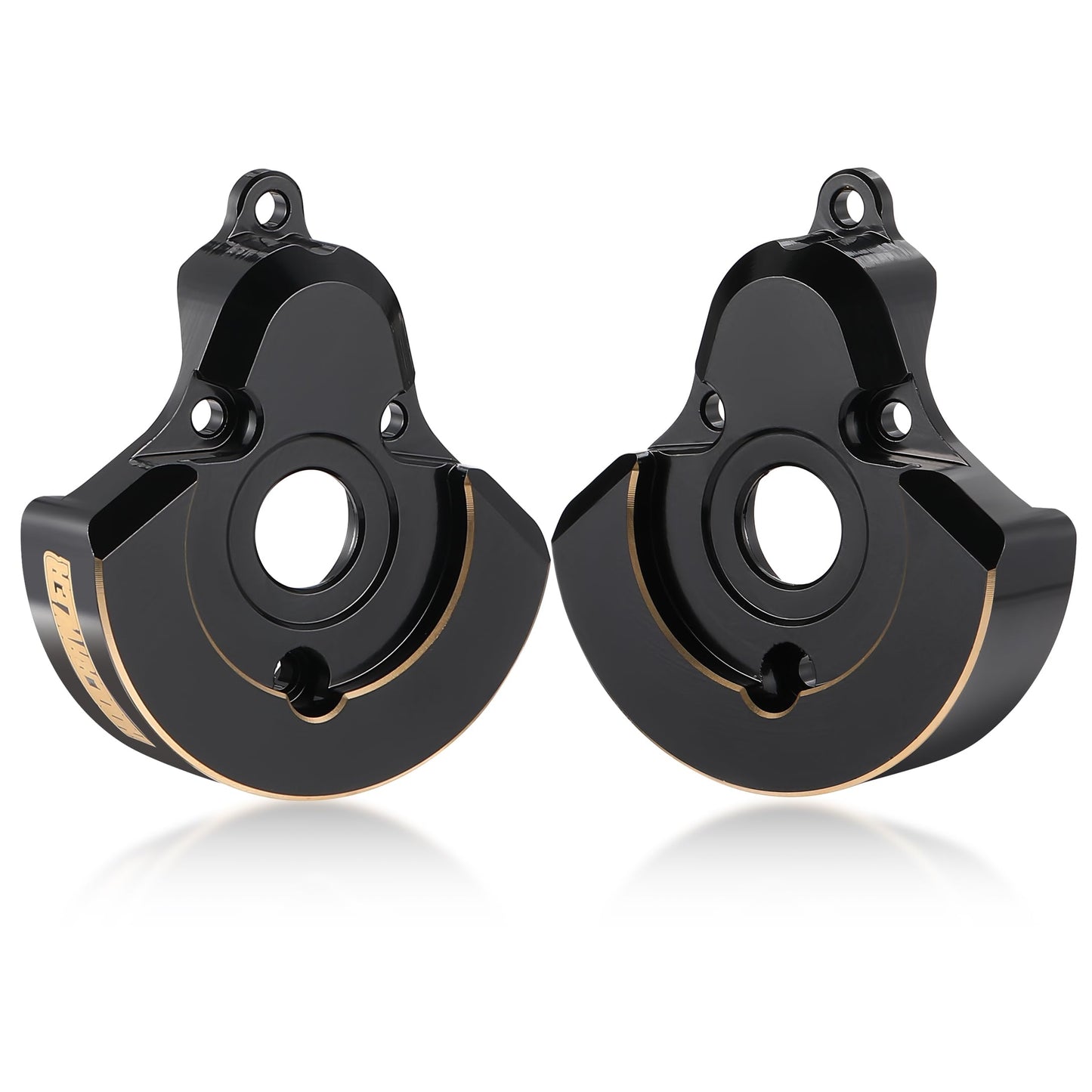 HooCrawler Brass Knuckle Weights Front and Rear Portal Cover for 1/10 RC Crawler Vanquish VS4-10 Phoenix F10 Portal Axle Lower COG