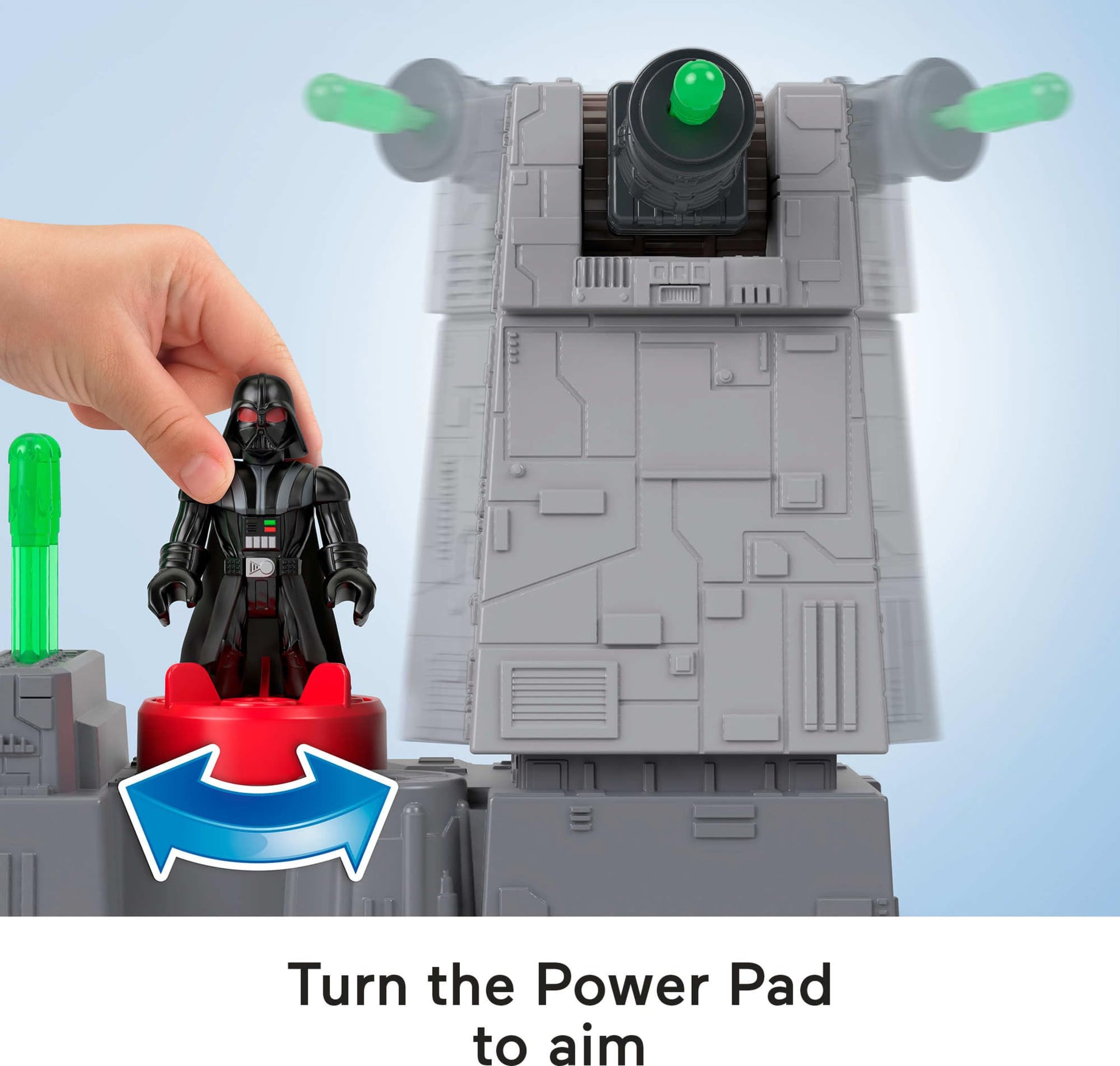 Fisher-Price Imaginext Star Wars Toys Death Star Turret Cannon with Darth Vader Metal Character Key for Kids Ages 3+ Years