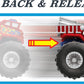 Hot Wheels Monster Trucks Twisted Tredz Vehicles, Creature-Themed 1:43 Scale Toy Truck with Pull-Back Motor & Giant Wheels, Gift for Kids Ages 3 Years