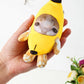 COSWHO Crying Banana Cat Plush Keychain Bag Charms, Happy