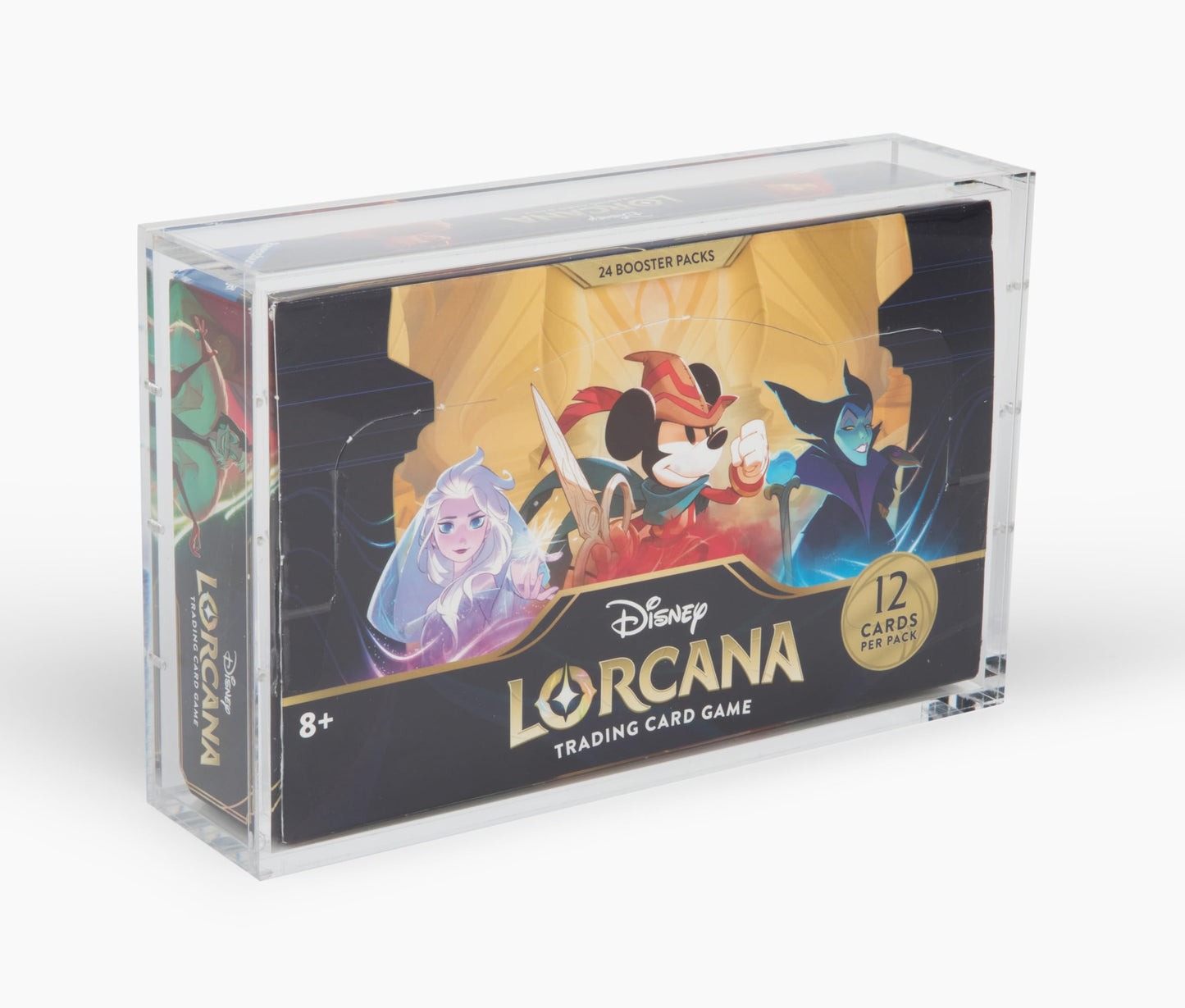 Break Tradition Lorcana Booster Box Acrylic Display Case - Compatible with Disney Lorcana TCG Booster Boxes - UV Protection, Strong Magnetic Closure