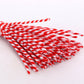 Carykon Red Striped Chenille Stems Pipe Cleaners, Pack of 100 (Striped-Red)