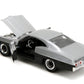 Jada Toys Bigtime Muscle 1:24 1967 Chevrolet Impala SS - Opening Doors, Hood, Trunk, Rubber Tires(Candy Silver/Black)
