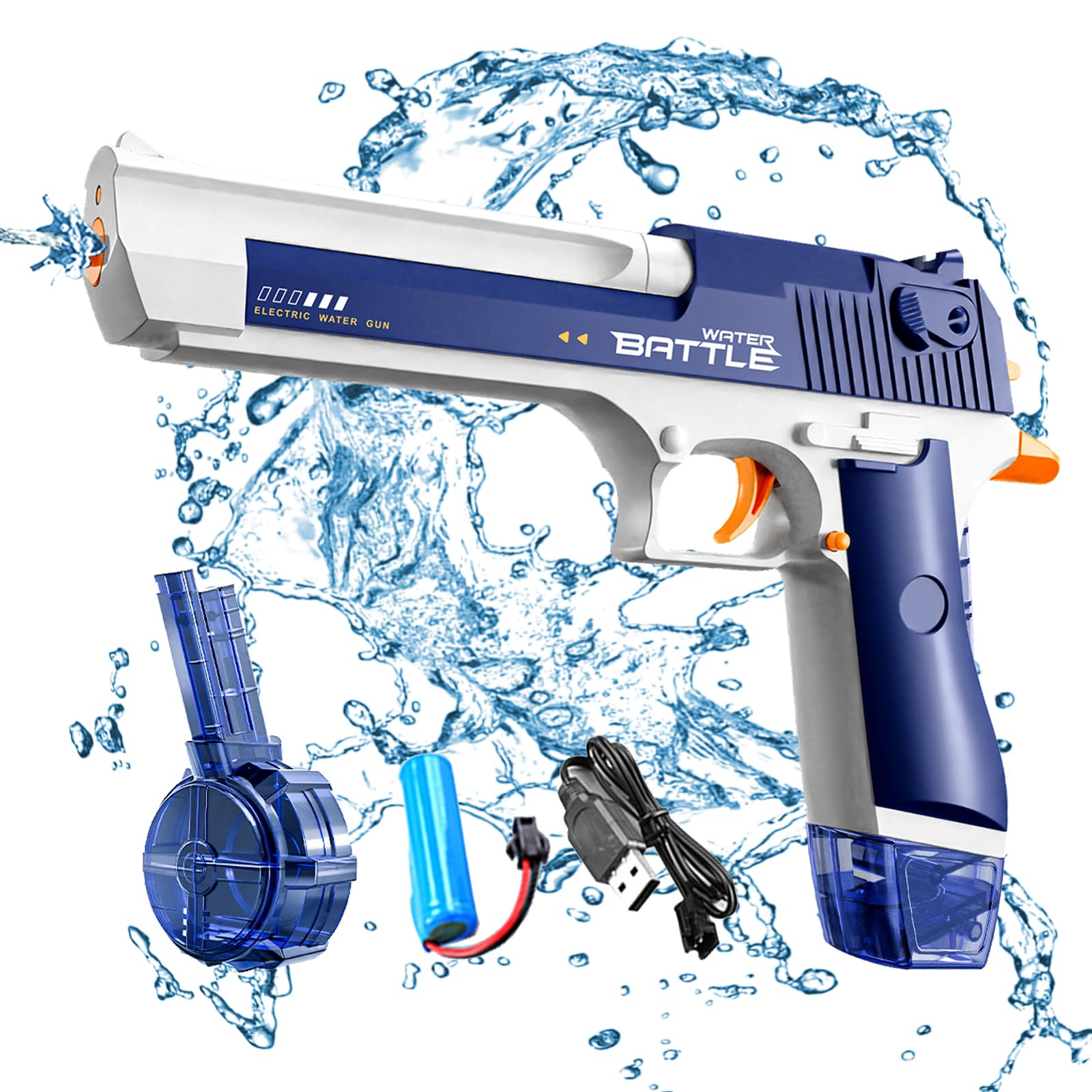 Snowall Electric Water Gun with Long Range,Automatic Squirt Gun for Kids and Adults, Long Distance Water Pistol for Pool Beach Outdoor Play