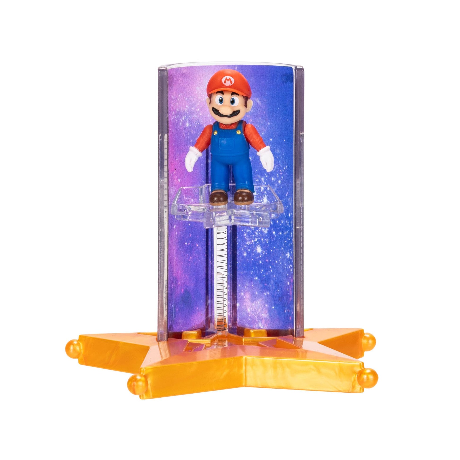 The Super Mario Galaxy Movie - 1.5” Mini Figures with Star Launcher Accessory 6-Pack Bundle - Includes Mario, Luigi, Yoshi, Princess Peach, Bowser