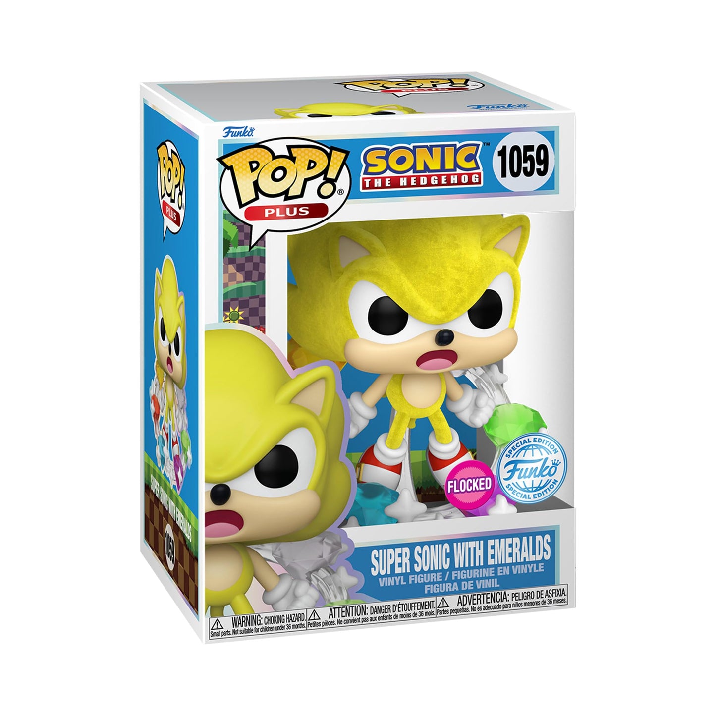 Funko Pop Plus: Sonic - Super Sonic with Emeralds - Sonic The Hedgehog - Amazon Exclusive - Collectable Vinyl Figure - Gift Idea - Official Products