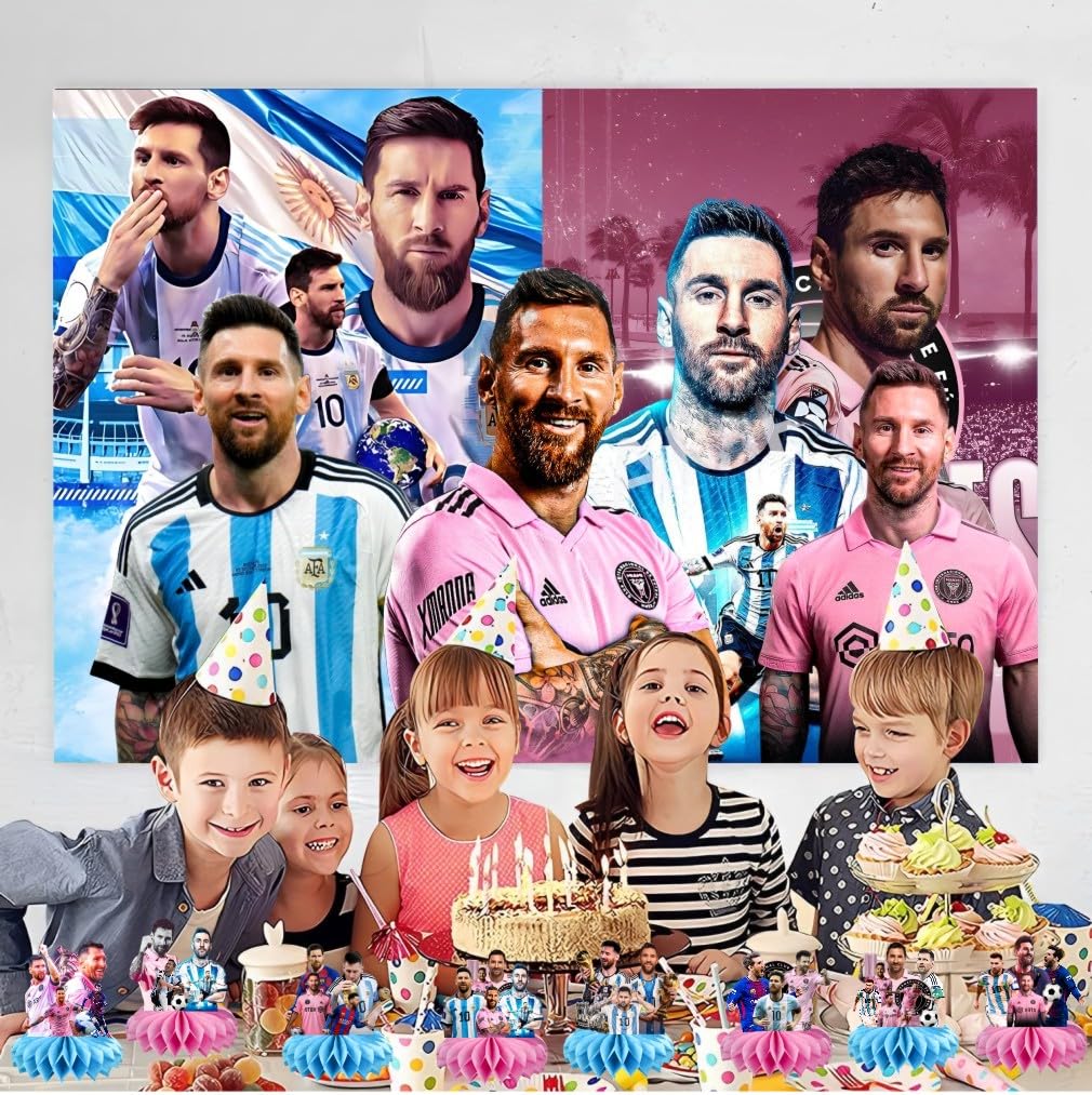 8Pcs Soccer Honeycomb Table Centerpiece Football Birthday Party Supplies Table Decorations for Kids Party Decorations