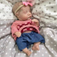GYCV Lifelike Mini Reborn Baby Dolls Full Body Silicone Girl 12 Inch Realistic Newborn Dolls with Feeding Accessories & Gift Box Real Life Baby Dolls