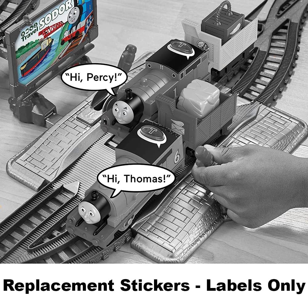 Replacement Stickers or Labels Sheet for Fisher-Price Thomas and Friends Talking Thomas and Percy Train Playset - GLK80