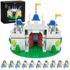 Usoway Medieval Knight Castle Building Blocks Set,Comes with 12 Knights Figures,Compatible with Lego Medieval Town Square Toys,for Adult and Children