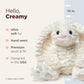 Bearington Creamy The Easter Bunny Stuffed Animal - 10" Soft Plush Rabbit Toy with Fluffy Fur - Adorable Toy Bunny with Cuddly Design - Cute Easter