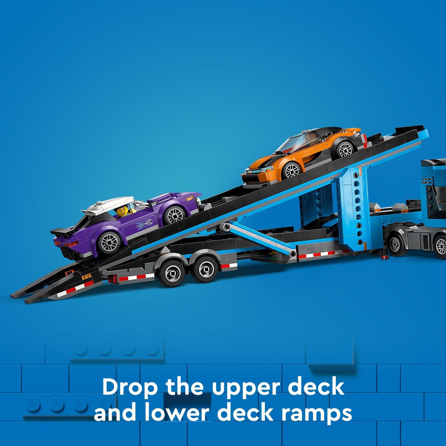 LEGO City Car Transporter Truck with Sports Cars Building Toy Set - Semi Truck Toy with Carrier & Trailer for Boys & Girls, Ages 7+ - Gift Idea