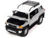 2007 Toyota FJ Cruiser Titanium Silver Metallic with White Top and Roofrack Classic Gold Collection Series Limited Edition 1/64 Diecast Model Car by
