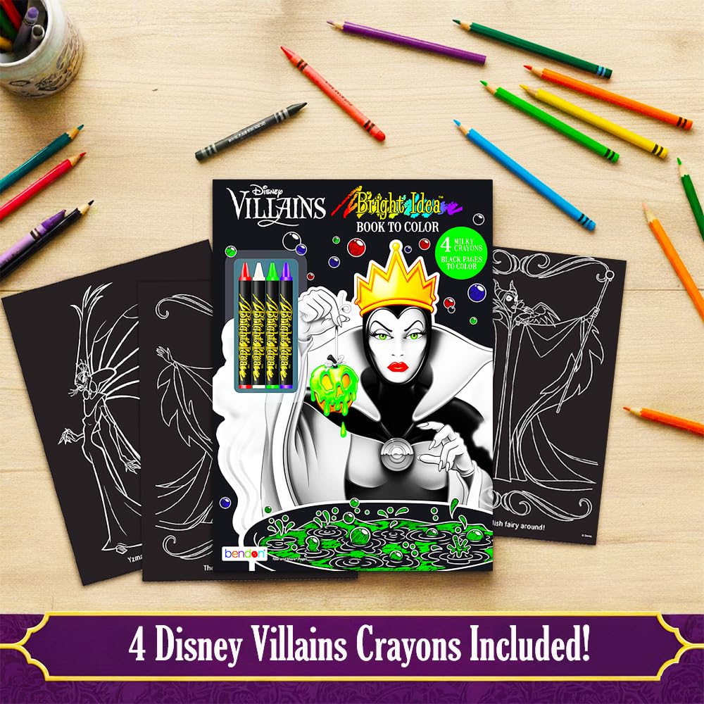 Disney Villains Coloring and Activity Book Set with Stickers