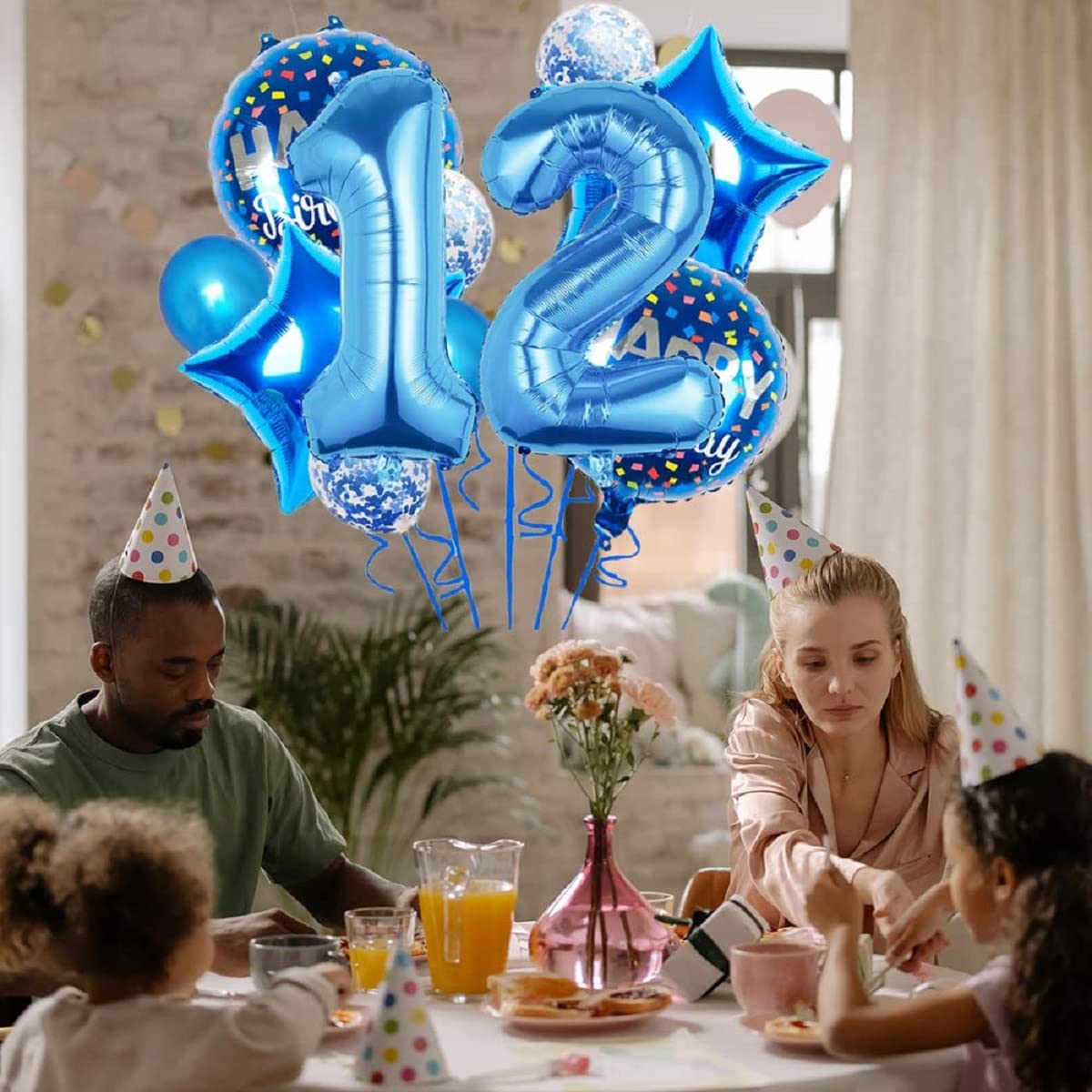 Balloons, 11 pcs Foil Balloons 14 Year Old for 14th Birthday Party Supplies Decoration? Confetti Balloon Kids Party Balloons Birthday Party Supplies