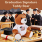 ZJoey Blank Bear with Graduation Cap Toys Autograph Stuffed Teddy Bear Class of 2026 Graduated Plush Stuffed Teddy Animal for Graduation Day Gift(Grad