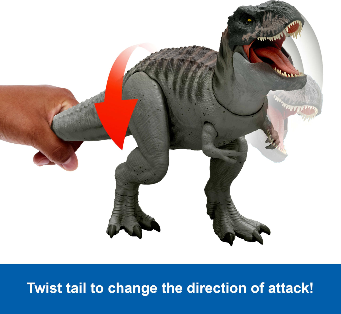 Mattel JCH02 Jurassic World Rebirth Power Devour Tyrannosaurus Rex Dinosaur Figure
