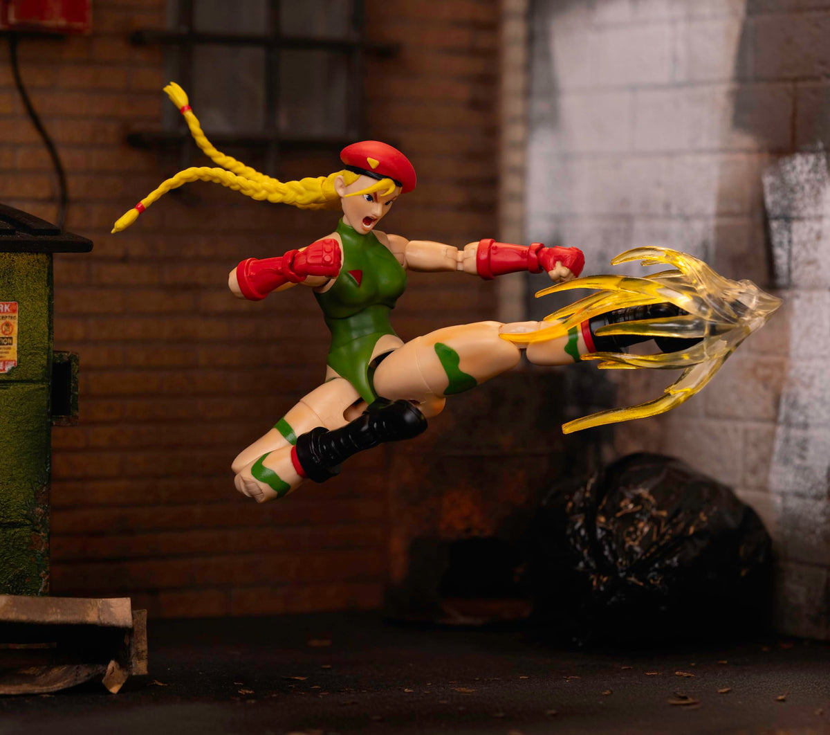 Jada Toys - Street Fighter II Cammy Action Figure - 1:12 Scale Collectible - Includes Interchangeable Heads, Hands, and Accessories - Ages 13+