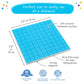 Simply magic 131+4 PCS Jumbo Blue Magnetic Base Ten Blocks for Math + Headings - Math Manipulatives, Base 10 Blocks, Place Value Manipulatives