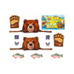 Melissa & Doug Yellowstone National Park Grizzly Bear Games and Pretend Play Set with Plush Bear Heads and Paw Gloves, Kids Animal Activity for