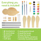 MindWare Make Your Own Bumble Bee Wind Spinner Wood Craft Kit - Build & Decorate for Ages 8 & Up