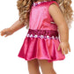 Ice Skating Girl - 4 Piece Ice Skating Outfit for 18 Inch Doll - Pink Leotard with Skirt, White Warmup Sweater and White Ice Skates - 18 Inch Doll