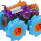 Hot Wheels Monster Trucks Twisted Tredz Creature Themed 1:43 Scale Flywheel Friction Motor Assorted Stylized Giant Wheels Power over Terrain