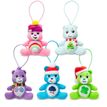 Micro Teenies - Care Bears Holiday 5 Pack Treasure Box - Miniature Plush Figure, Suffed Animal, Toy Mini Soft Figure for Kids, Girls and Boys Ages 4+