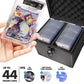 WUBRG TCG Graded Card Slab Storage Box Fits 44 PSA/BGS/FGS/SGC Graded Cards - Top Loader Card Holder Case Collector Box for MTG/Sport Card Holder fits