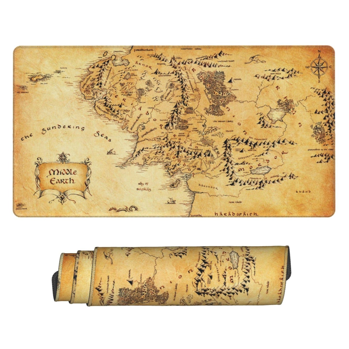 MTG Playmat TCG Playmat Board Game Card Game Trading Card Game Play mat Desk pad Original Hand-Painted Stitched Edges Smooth Surface Rubber Base Aged
