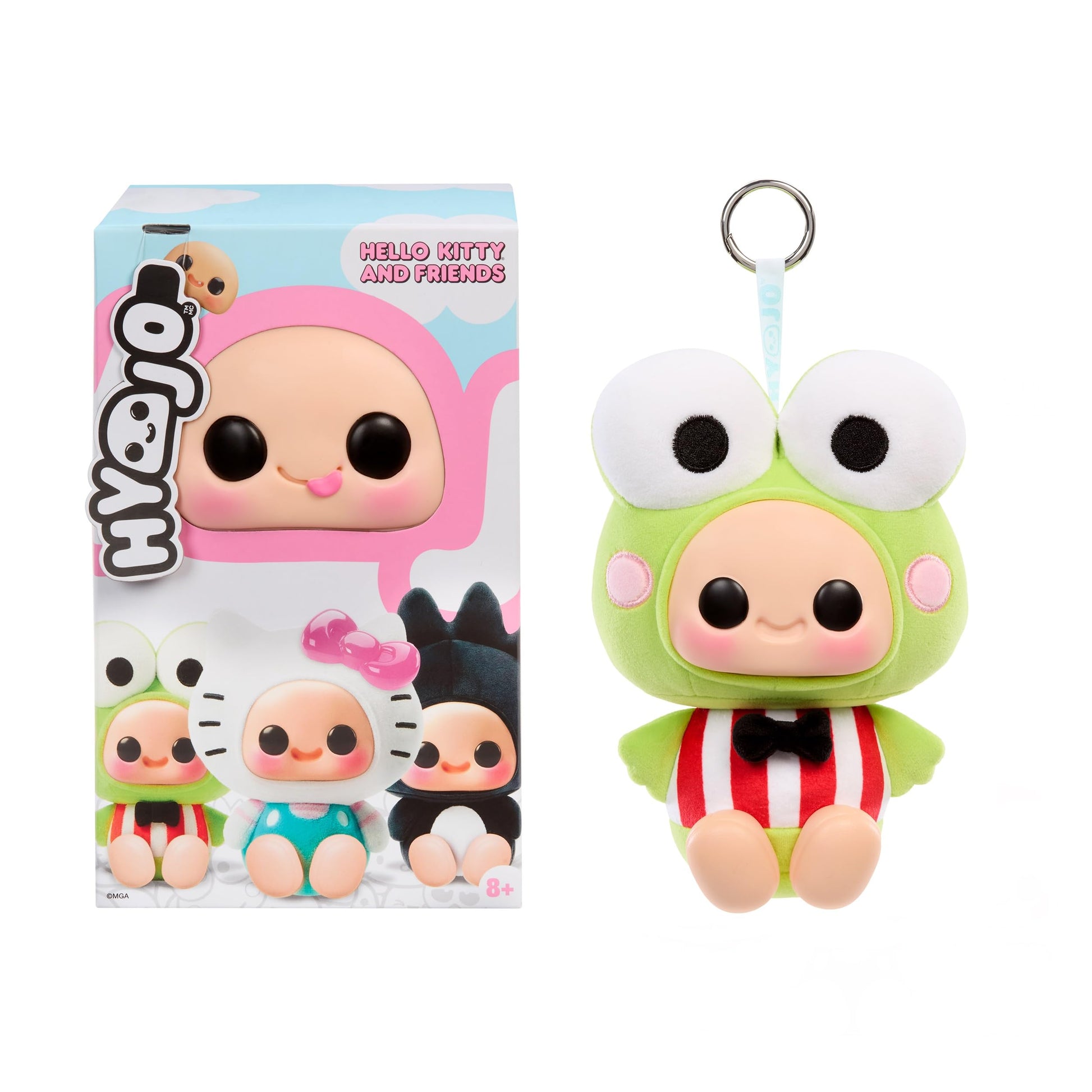 Hyojo Hello Kitty and Friends Series, Blind Box Mixed Material Squishy Collectible, Limited Edition, 3 to Collect, Hello Kitty, Keroppi, Badtz-Maru